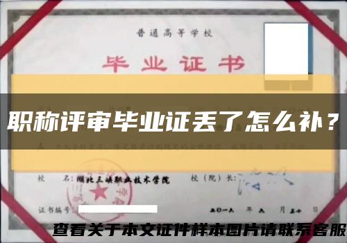 職稱評審畢業證丟了怎么補？縮略圖