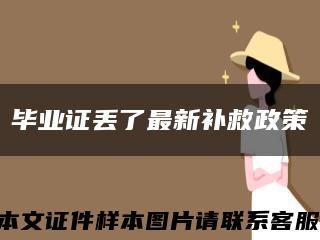 畢業證丟了最新補救政策縮略圖