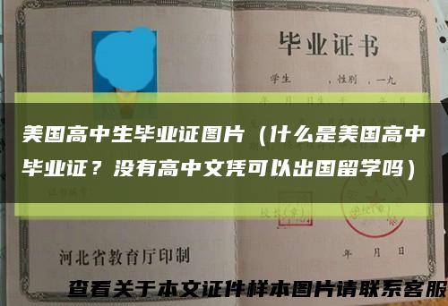 美國高中生畢業證圖片（什么是美國高中畢業證？沒有高中文憑可以出國留學嗎）縮略圖