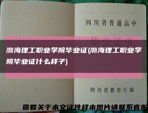 渤海理工職業學院畢業證(渤海理工職業學院畢業證什么樣子)縮略圖