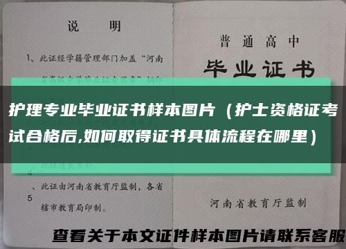 護理專業畢業證書樣本圖片（護士資格證考試合格后,如何取得證書具體流程在哪里）縮略圖