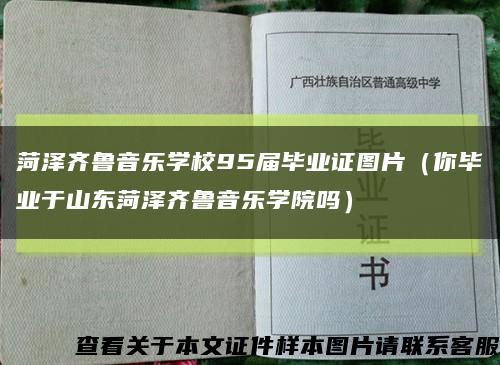 菏澤齊魯音樂學校95屆畢業證圖片（你畢業于山東菏澤齊魯音樂學院嗎）縮略圖