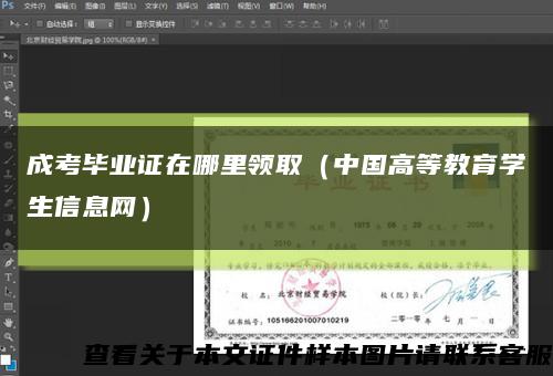 成考畢業證在哪里領?。ㄖ袊叩冉逃龑W生信息網）縮略圖