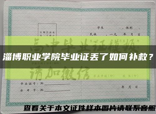 淄博職業學院畢業證丟了如何補救？縮略圖
