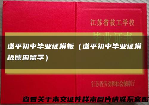 遂平初中畢業證模板（遂平初中畢業證模板德國留學）縮略圖