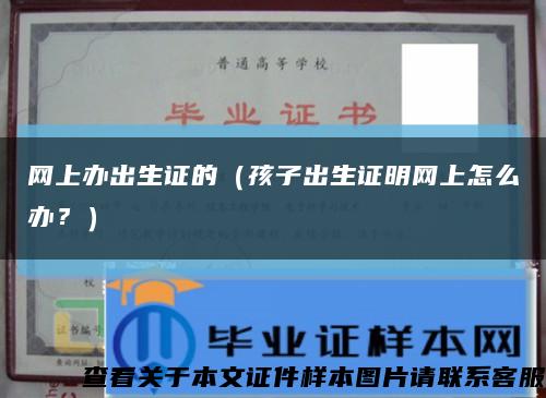 網上辦出生證的（孩子出生證明網上怎么辦？）縮略圖