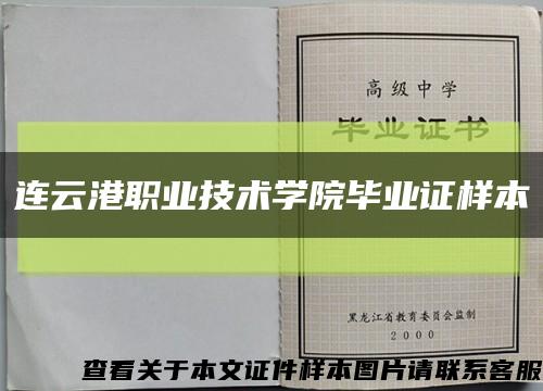 連云港職業技術學院畢業證樣本縮略圖