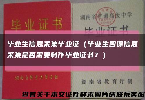 畢業生信息采集畢業證（畢業生圖像信息采集是否需要制作畢業證書？）縮略圖