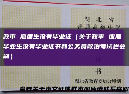 政審 應屆生沒有畢業證（關于政審 應屆畢業生沒有畢業證書和公務員政治考試也會刷）縮略圖