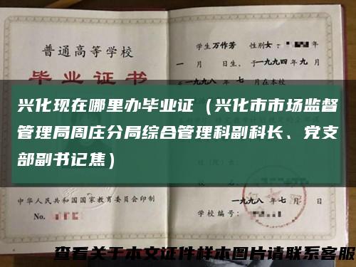 興化現在哪里辦畢業證（興化市市場監督管理局周莊分局綜合管理科副科長、黨支部副書記焦）縮略圖