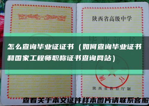 怎么查詢畢業證證書（如何查詢畢業證書和國家工程師職稱證書查詢網站）縮略圖