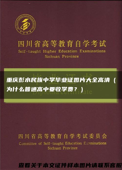 重慶彭水民族中學畢業證圖片大全高清（為什么普通高中要收學費？）縮略圖