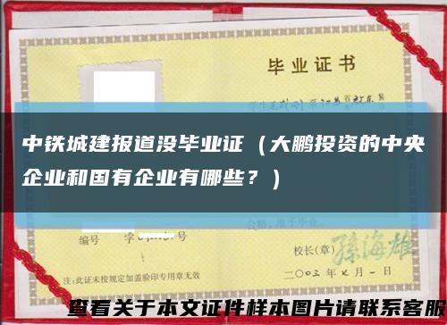 中鐵城建報道沒畢業證（大鵬投資的中央企業和國有企業有哪些？）縮略圖