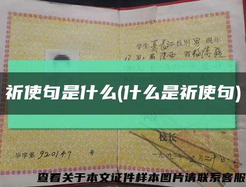 祈使句是什么(什么是祈使句)縮略圖