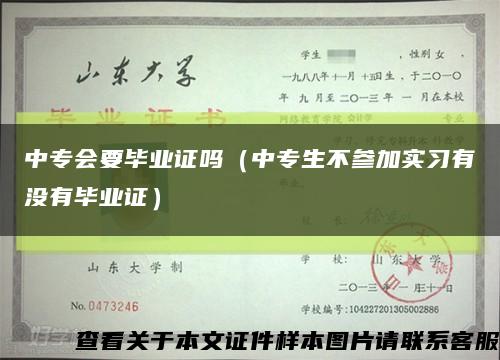 中專會要畢業證嗎（中專生不參加實習有沒有畢業證）縮略圖