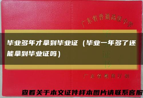 畢業多年才拿到畢業證（畢業一年多了還能拿到畢業證嗎）縮略圖