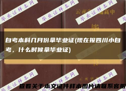 自考本科幾月份拿畢業證(現在報四川小自考，什么時候拿畢業證)縮略圖
