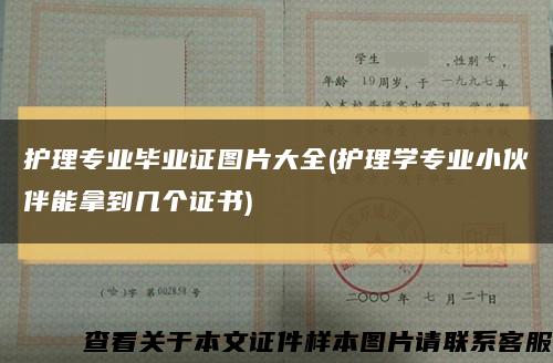 護理專業畢業證圖片大全(護理學專業小伙伴能拿到幾個證書)縮略圖