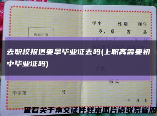 去職校報道要拿畢業證去嗎(上職高需要初中畢業證嗎)縮略圖