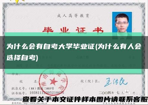 為什么會有自考大學畢業證(為什么有人會選擇自考)縮略圖