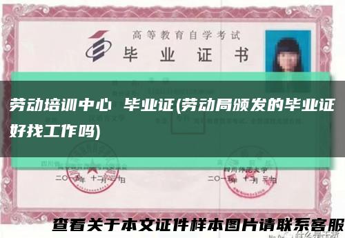 勞動培訓中心 畢業證(勞動局頒發的畢業證好找工作嗎)縮略圖