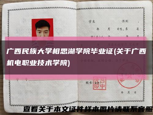 廣西民族大學相思湖學院畢業證(關于廣西機電職業技術學院)縮略圖