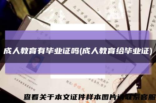成人教育有畢業證嗎(成人教育給畢業證)縮略圖