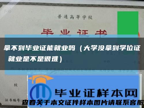 拿不到畢業證能就業嗎（大學沒拿到學位證 就業是不是很難）縮略圖