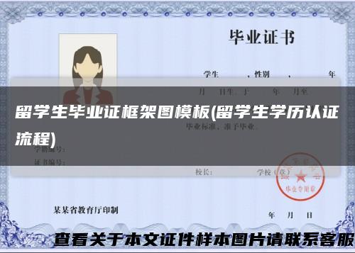 留學生畢業證框架圖模板(留學生學歷認證流程)縮略圖