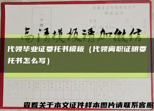 代領畢業證委托書模板（代領離職證明委托書怎么寫）縮略圖