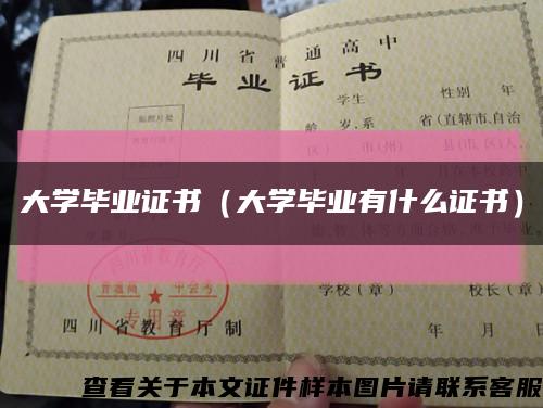 大學畢業證書（大學畢業有什么證書）縮略圖