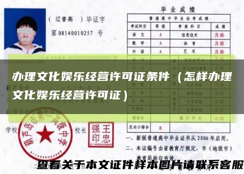 辦理文化娛樂經營許可證條件（怎樣辦理文化娛樂經營許可證）縮略圖