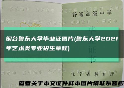 煙臺魯東大學畢業證圖片(魯東大學2021年藝術類專業招生章程)縮略圖
