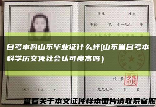 自考本科山東畢業證什么樣(山東省自考本科學歷文憑社會認可度高嗎）縮略圖