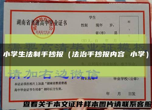 小學生法制手抄報（法治手抄報內容 小學）縮略圖