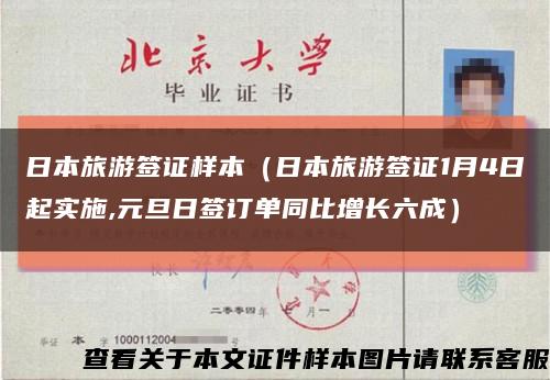 日本旅游簽證樣本（日本旅游簽證1月4日起實施,元旦日簽訂單同比增長六成）縮略圖