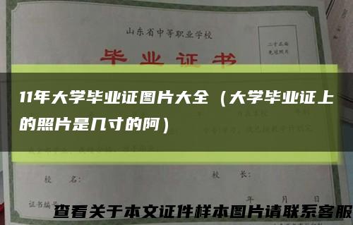 11年大學畢業證圖片大全（大學畢業證上的照片是幾寸的阿）縮略圖