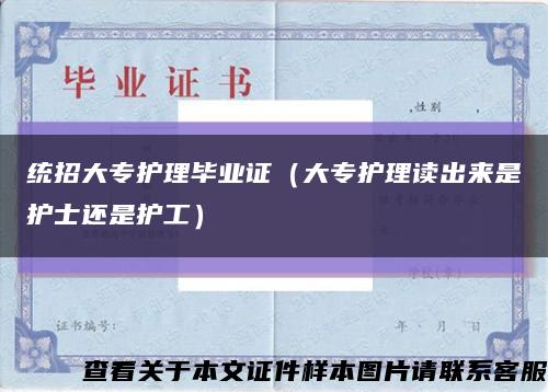 統招大專護理畢業證（大專護理讀出來是護士還是護工）縮略圖