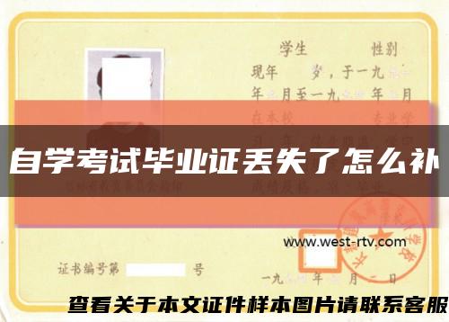 自學考試畢業證丟失了怎么補縮略圖