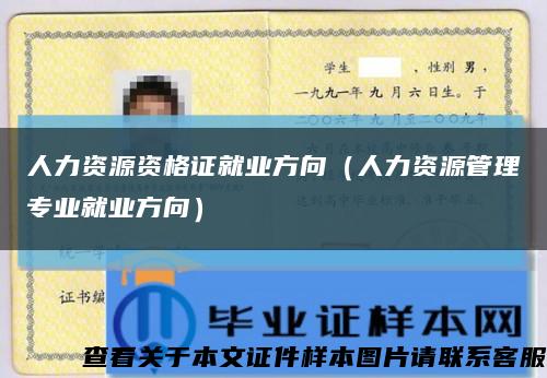 人力資源資格證就業方向（人力資源管理專業就業方向）縮略圖