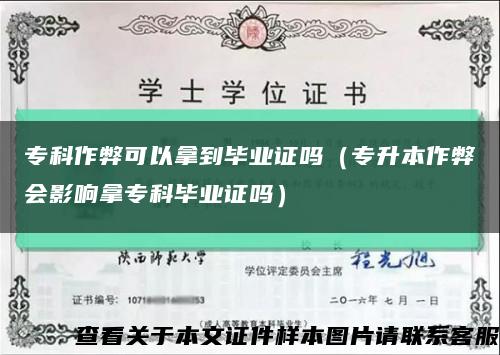 ?？谱鞅卓梢阅玫疆厴I證嗎（專升本作弊會影響拿?？飘厴I證嗎）縮略圖