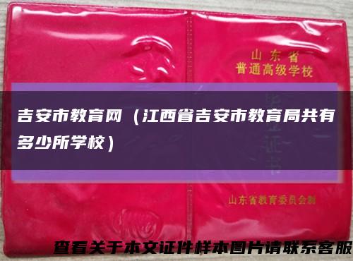 吉安市教育網（江西省吉安市教育局共有多少所學校）縮略圖