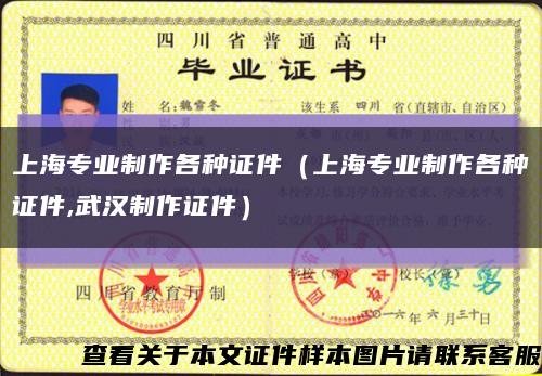 上海專業制作各種證件（上海專業制作各種證件,武漢制作證件）縮略圖