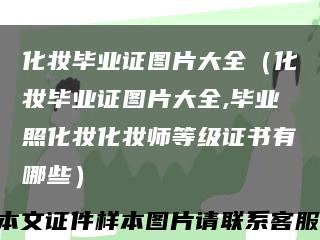 化妝畢業證圖片大全（化妝畢業證圖片大全,畢業照化妝化妝師等級證書有哪些）縮略圖