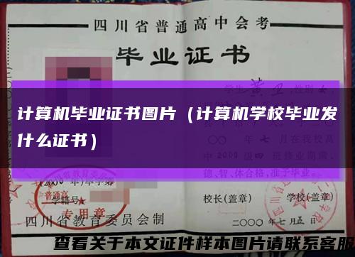 計算機畢業證書圖片（計算機學校畢業發什么證書）縮略圖