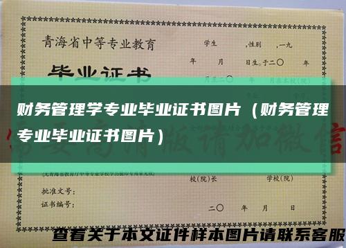 財務管理學專業畢業證書圖片（財務管理專業畢業證書圖片）縮略圖