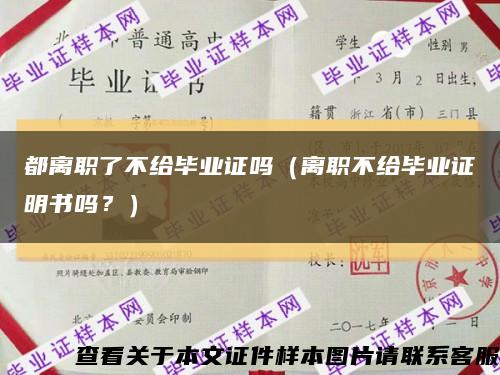 都離職了不給畢業證嗎（離職不給畢業證明書嗎？）縮略圖