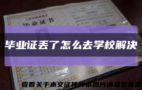 畢業證丟了怎么去學校解決縮略圖