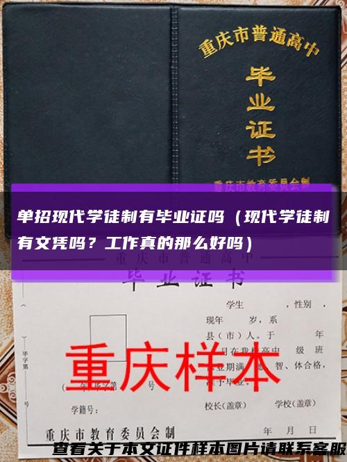 單招現代學徒制有畢業證嗎（現代學徒制有文憑嗎？工作真的那么好嗎）縮略圖