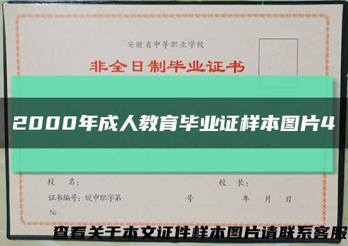 2000年成人教育畢業證樣本圖片4縮略圖